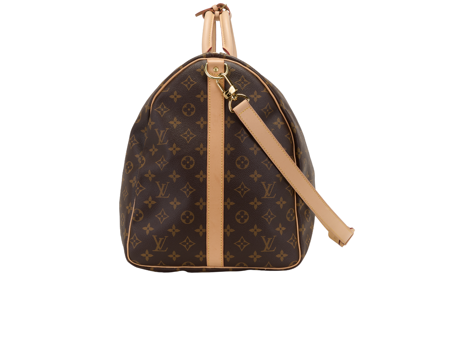 Keepall Bandouliere 60, &pound;1,400, Handbags, Brown, Canvas, Bottom view